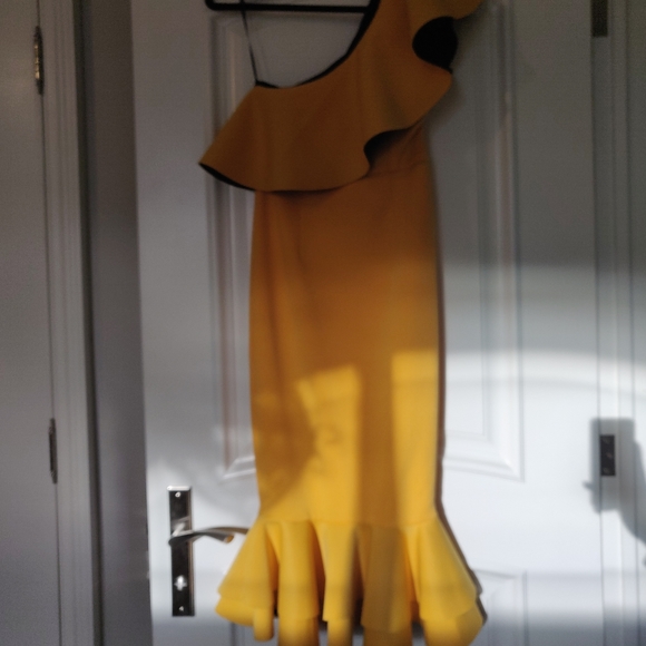 ASOS tangerine cocktail dress - Picture 3 of 3